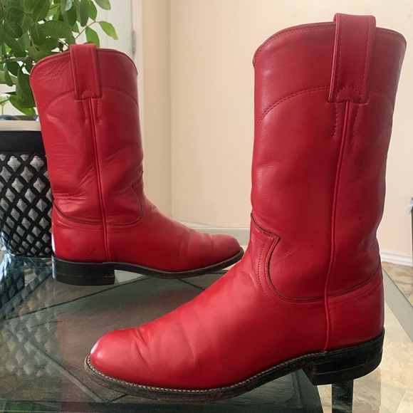 RARE🔥Vintage JUSTIN Western Roper Boots - Picture 1 of 12